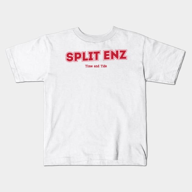 Split Enz Kids T-Shirt by PowelCastStudio